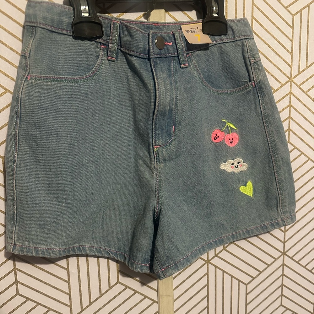 Girl’s Wash Denim Shorts, NWT